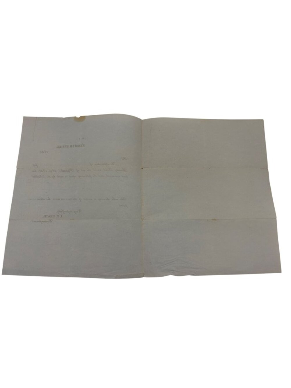 1852 US Pension Office Letter Bounty Land Claim Rejected Syracuse NY US Gov Doc - Picture 3 of 7